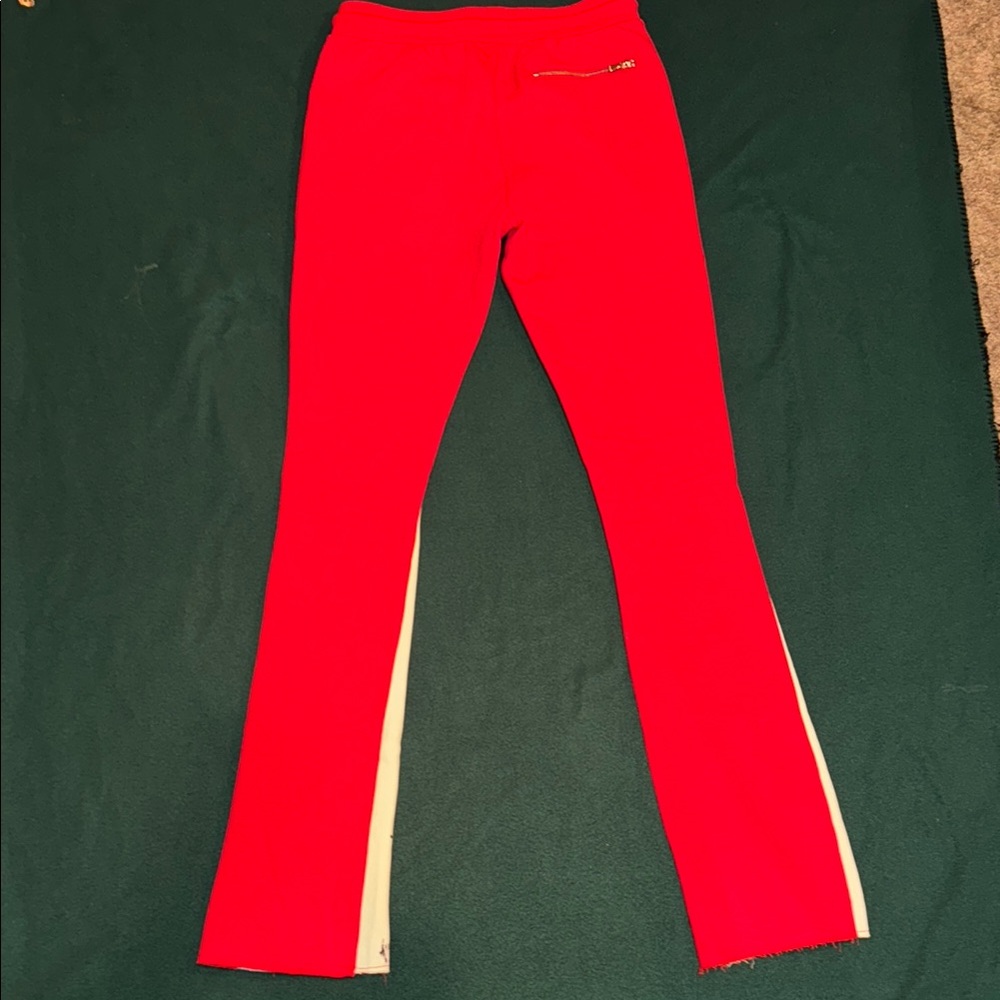 Red Rockstar Dist. Track Pants - Picture 5 of 6